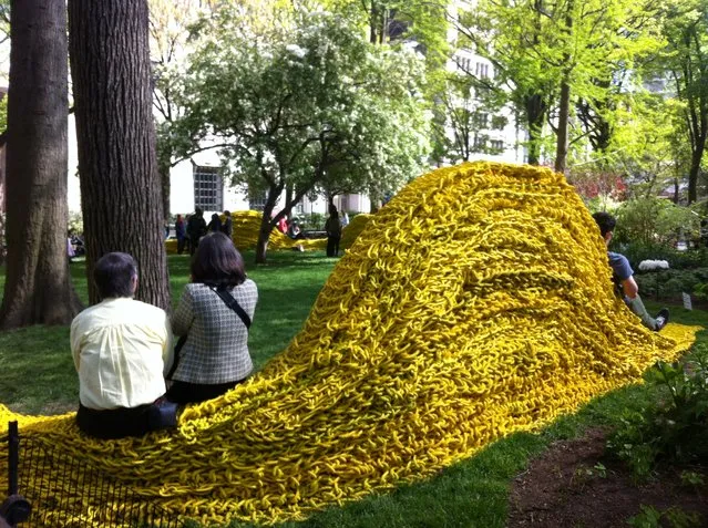 Red, Yellow, and Blue – A Cool Art Installation in Madison Square Park