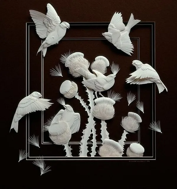 Paper Sculpture by Calvin Nicholls