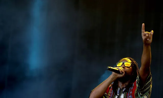 Lil Jon performs at the 2014 iHeartRadio Music Festival Village. (Photo by Isaac Brekken/Getty Images for Clear Channel)