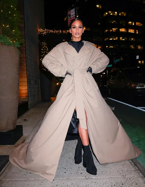 American singer-songwriter Cassie, wearing Romeo Hunte, out and about on December 15, 2022 in New York City. (Photo by Gotham/GC Images)