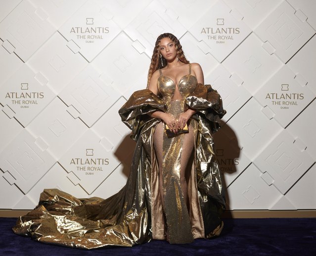 American singer-songwriter Beyoncé attends the Atlantis The Royal Grand Reveal Weekend, a new ultra-luxury resort on January 21, 2023 in Dubai, United Arab Emirates in Dubai, United Arab Emirates. (Photo by Mason Poole/Parkwood Media/Getty Images for Atlantis The Royal)