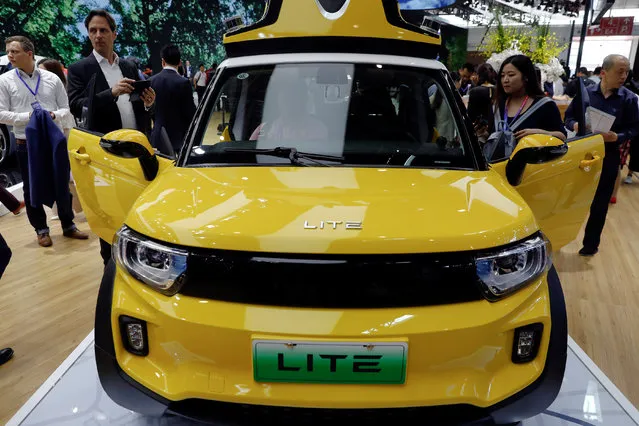 The Lite from Beijing Automotive Group (BAIC) is displayed during a media preview at the Auto China 2018 motor show in Beijing, China on April 25, 2018. (Photo by Damir Sagolj/Reuters)