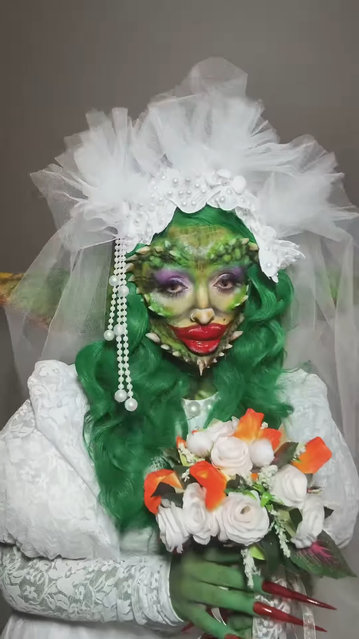 English singer Jade Thirwall in the last decade of October 2025 won the fancy dress contest as a Gremlin bride. (Photo by Instagram)