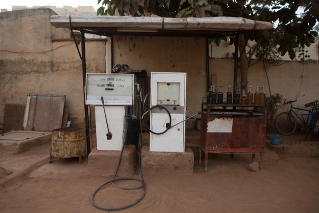 Fuel pumps are seen at a filling station in Bamako, Mali, January 9, 2015. (Photo by Joe Penney/Reuters)