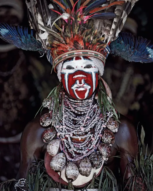 “Goroka” (capital of the Eastern Highlands Province of Papua New Guinea). The indigenous population of the world’s second largest island is one of the most heterogeneous in the world. The harsh terrain and historic inter-tribal warfare has lead to village isolation and the proliferation of distinct languages. A number of different tribes are scattered across the highland plateau. (Jimmy Nelson)
