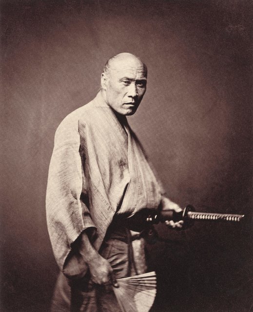 Samurai, Yokohama (Japan). Ca. 1865. (Photo by adoc-photos/Corbis via Getty Images)