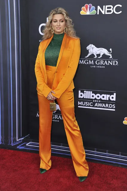 Tori Kelly arrives at the Billboard Music Awards on Wednesday, May 1, 2019, at the MGM Grand Garden Arena in Las Vegas. (Photo by Richard Shotwell/Invision/AP Photo)