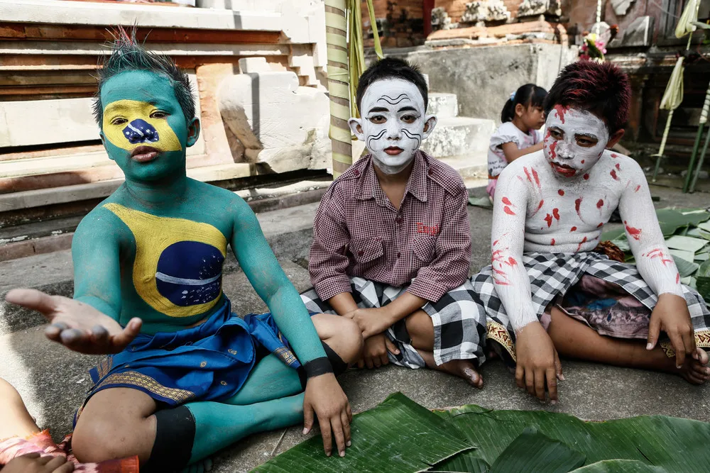 Painted Parade Wards off Evil in Bali