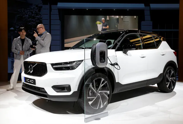 Volvo's new XC40 SUV is displayed during a media preview at the Auto China 2018 motor show in Beijing, China on April 25, 2018. (Photo by Jason Lee/Reuters)