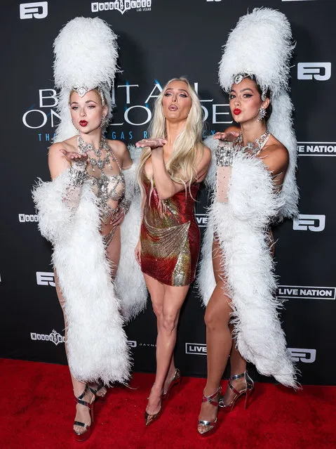 American singer, television personality and actress Erika Jayne (Erika Girardi) arrives at the Erika Jayne BET IT ALL ON BLONDE House of Blues Las Vegas Residency Announcement Event held at Bootsy Bellows Los Angeles on April 19, 2023 in West Hollywood, Los Angeles, California, United States. (Photo by Xavier Collin/Image Press Agency/The Mega Agency)