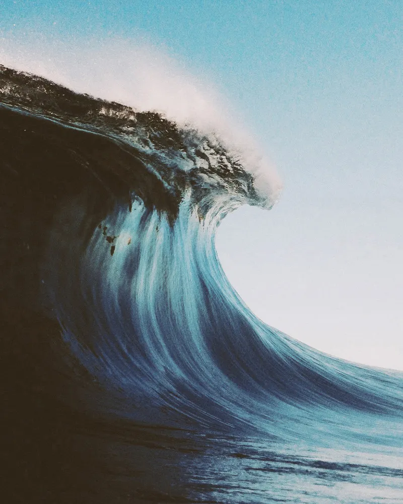 Vibrant Wave Photography