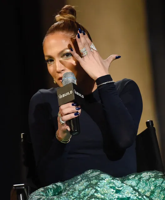 Actress Jennifer Lopez attends AOL's BUILD Speaker Series to discuss her upcoming film “The Boy Next Door” at AOL Studios on Wednesday, January 21, 2015, in New York. (Photo by Evan Agostini/Invision/AP Photo)