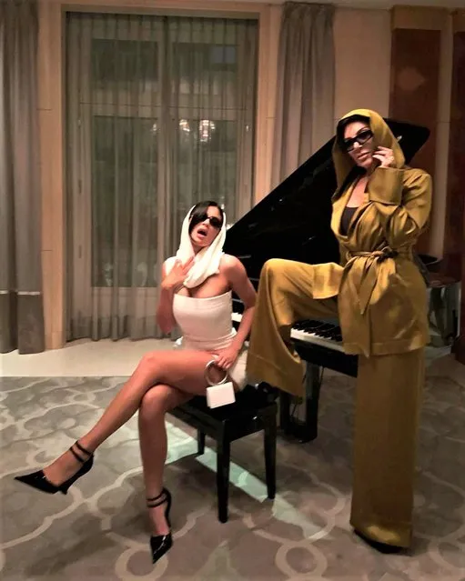 American socialite Kylie Jenner poses by a grand piano while in Paris early June 2023. (Photo by kyliejenner/Instagram)