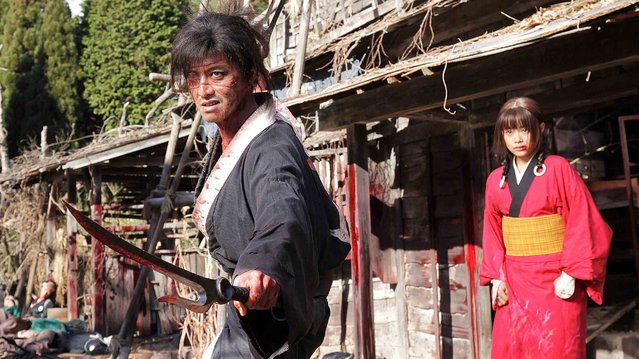 Celebrated director Takashi Miike’s 100th film is “Blade of the Immortal”, an ultraviolent, visually dexterous samurai flick. (Photo by AP Photo)