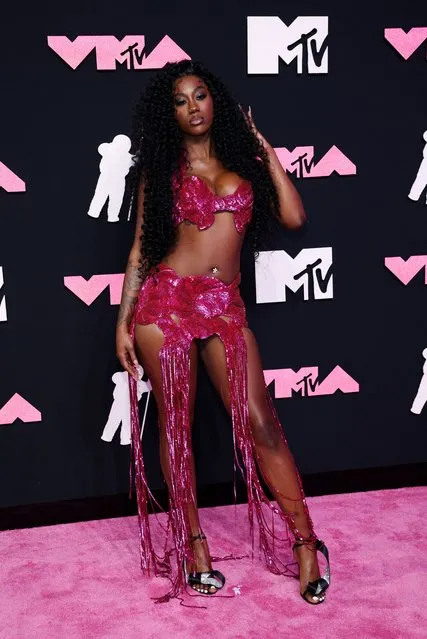American rapper Flo Milli attends the 2023 MTV Video Music Awards at the Prudential Center in Newark, New Jersey, U.S., September 12, 2023. (Photo by Andrew Kelly/Reuters)