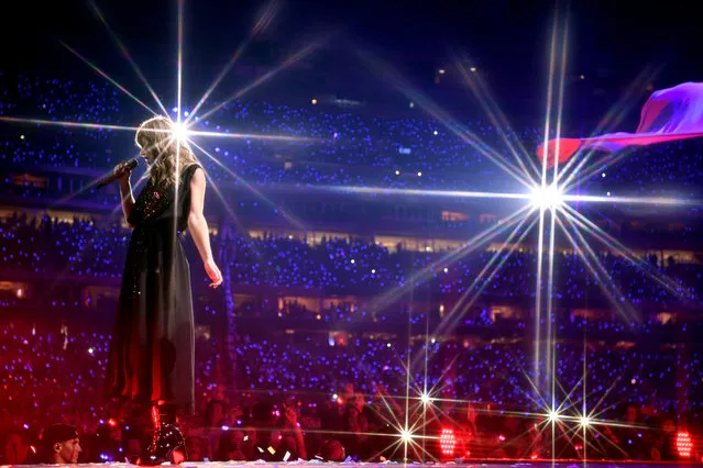 Taylor Swift performs onstage during the reputation Stadium Tour at NRG Stadium on September 29, 2018 in Houston, Texas. (Photo by Emma McIntyre/TAS18/Getty Images for TAS)