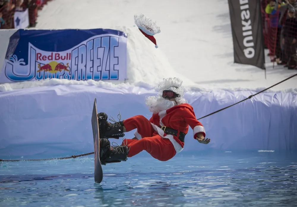Red Bull Jump and Freeze Competition in Kazakhstan