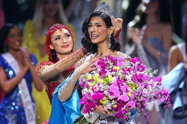 Miss Nicaragua Sheynnis Palacios is crowned as Miss Universe 2023 during the 72nd Miss Universe Competition at Gimnasio Nacional José Adolfo Pineda on November 18, 2023 in San Salvador, El Salvador. (Photo by Hector Vivas/Getty Images)