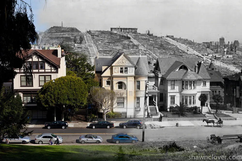 San Francisco Earthquake Mashup 1906 – 2010 by Shawn Clover