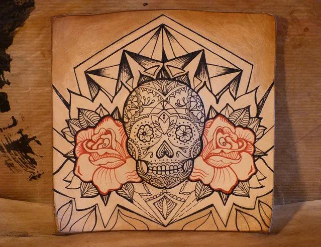 Tattooed Leather Art By Punctured Artefact