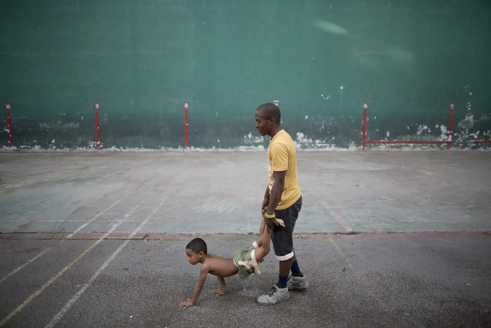 Young Cuban Wrestlers