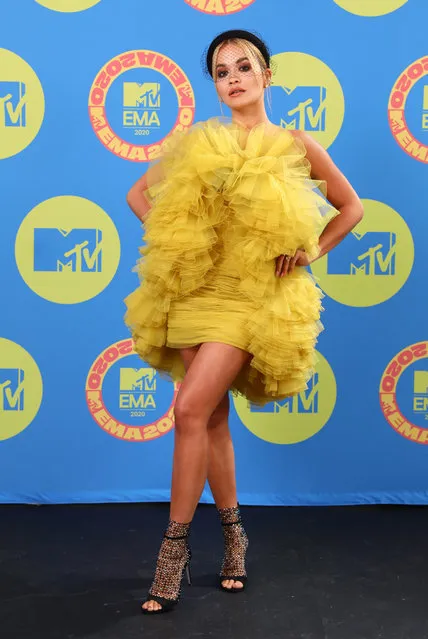 In this image released on November 08, Rita Ora poses ahead of the MTV EMA's 2020 on November 01, 2020 in London, England. The MTV EMA's aired on November 08, 2020. (Photo by Tim P. Whitby/Getty Images for MTV)