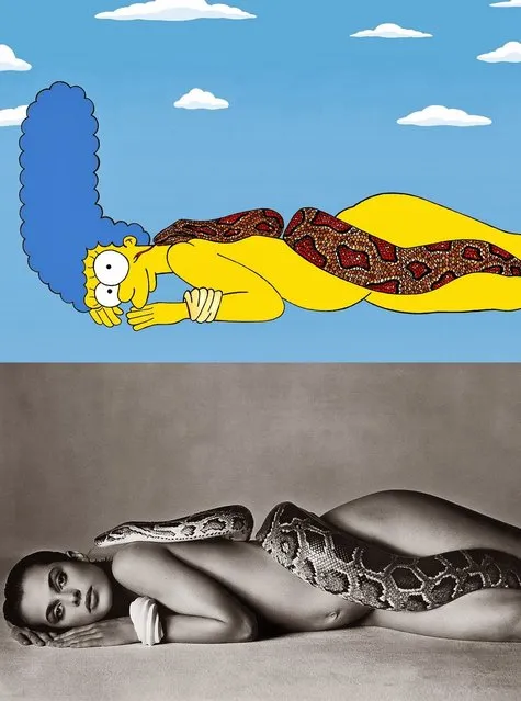 Marge Simpson as Nastassja Kinski and the Serpent June 14, 1981.
