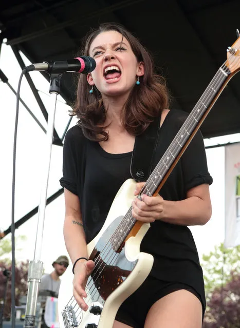 Singer-songwriter Meg Myers performs in concert during the Radio 104.5 8th Birthday Show at the Susquehanna Bank Center on Sunday, May 10, 2015, in Camden, N.J. (Photo by Owen Sweeney/Invision/AP Photo)