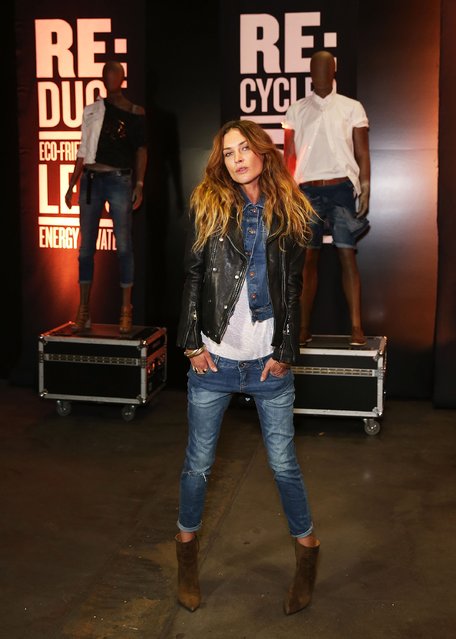 Erin Wasson poses during the “RE: Denim For David Jones” launch party at St James Station on August 29, 2015 in Sydney, Australia. (Photo by Brendon Thorne/Getty Images for David Jones)