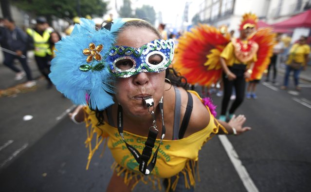 Performers participate in the children's day parade at the Notting Hill Carnival in London, Britain August 28, 2016. (Photo by Peter Nicholls/Reuters)