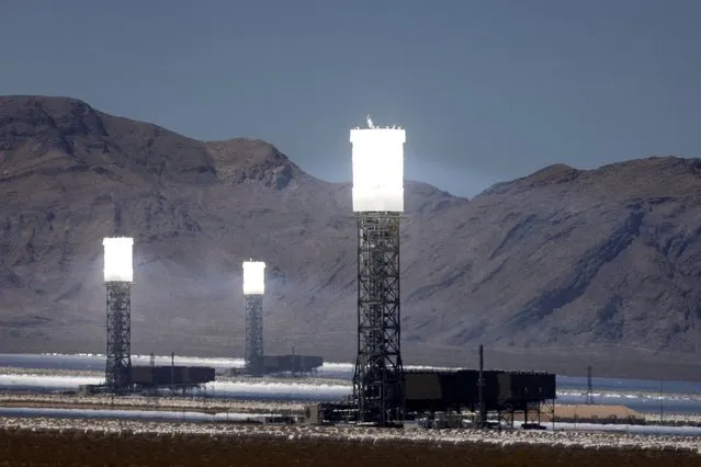 The Ivanpah Solar Electric Generating System, a solar photovoltaic power plant is seen in California's Mojave Desert, in Nipton, U.S., May 4, 2021. (Photo by Mike Blake/Reuters)