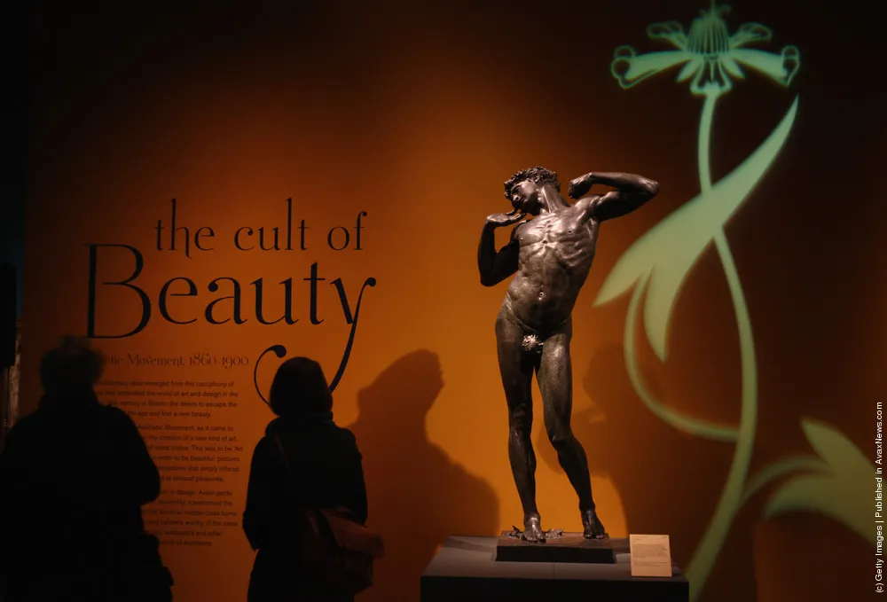 Artworks Form Part Of The Cult Of Beauty Exhibition At The Victoria And Albert Musuem.