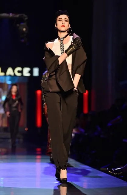 Anna Cleveland walks the runway during the Jean Paul Gaultier Spring Summer 2016 show as part of Paris Fashion Week on January 27, 2016 in Paris, France. (Photo by Pascal Le Segretain/Getty Images)