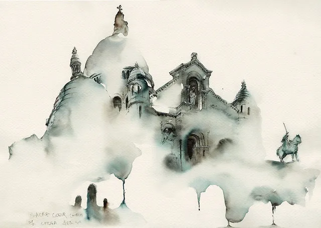 Architectural Watercolors By Sunga Park