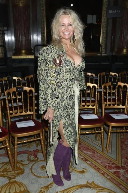 Pamela Anderson attends the Andreas Kronthaler for Vivienne Westwood show as part of the Paris Fashion Week Womenswear Fall/Winter 2017/2018 at Intercontinental Paris Le Grand on March 4, 2017 in Paris, France. (Photo by Darren Gerrish/WireImage)