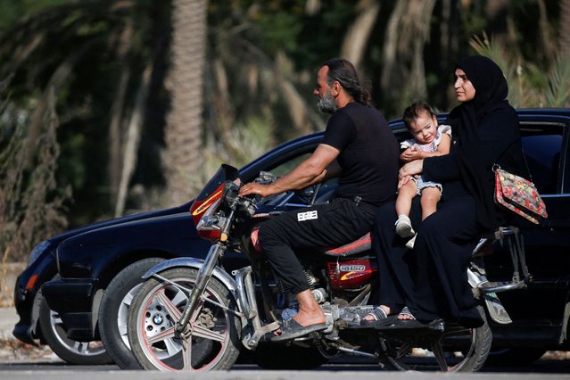 People in heavy traffic drive north from Lebanon's southern coastal city Sidon as some of them flee Israeli bombardment, amid ongoing cross-border hostilities between Hezbollah and Israeli forces, in Lebanon on September 23, 2024. (Photo by Amr Abdallah Dalsh/Reuters)