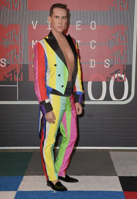 Designer Jeremy Scott attends the 2015 MTV Video Music Awards at Microsoft Theater on August 30, 2015 in Los Angeles, California. (Photo by Steve Granitz/WireImage)