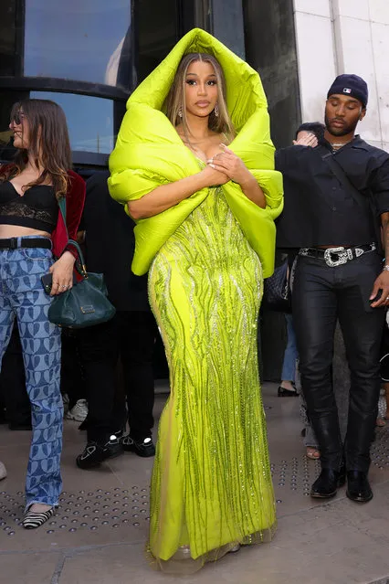Cardi B attends the Gaurav Gupta Haute Couture Fall/Winter 2023/2024 show as part of Paris Fashion Week on July 06, 2023 in Paris, France. (Photo by Pierre Suu/GC Images)