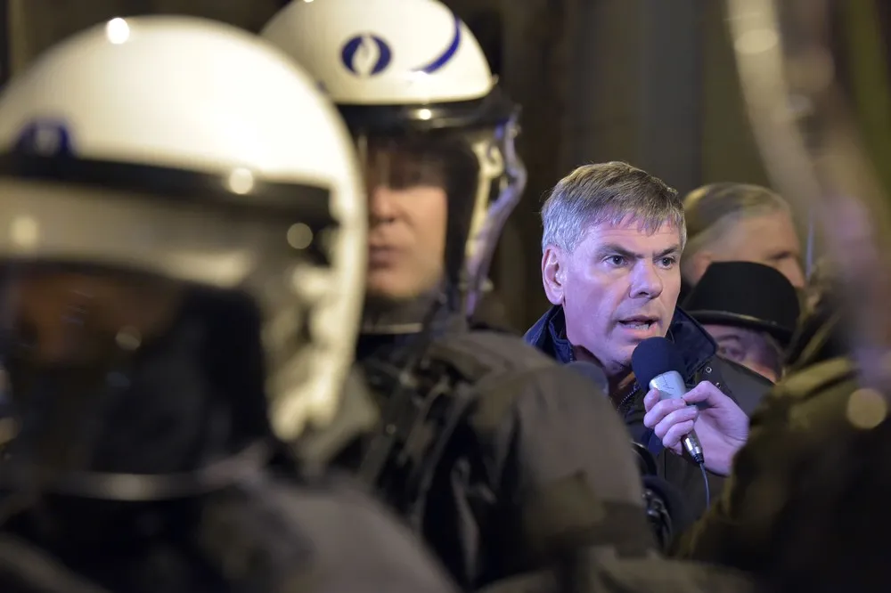 PEGIDA (Patriotic Europeans Against the Islamisation of the West) protests in Belgium 