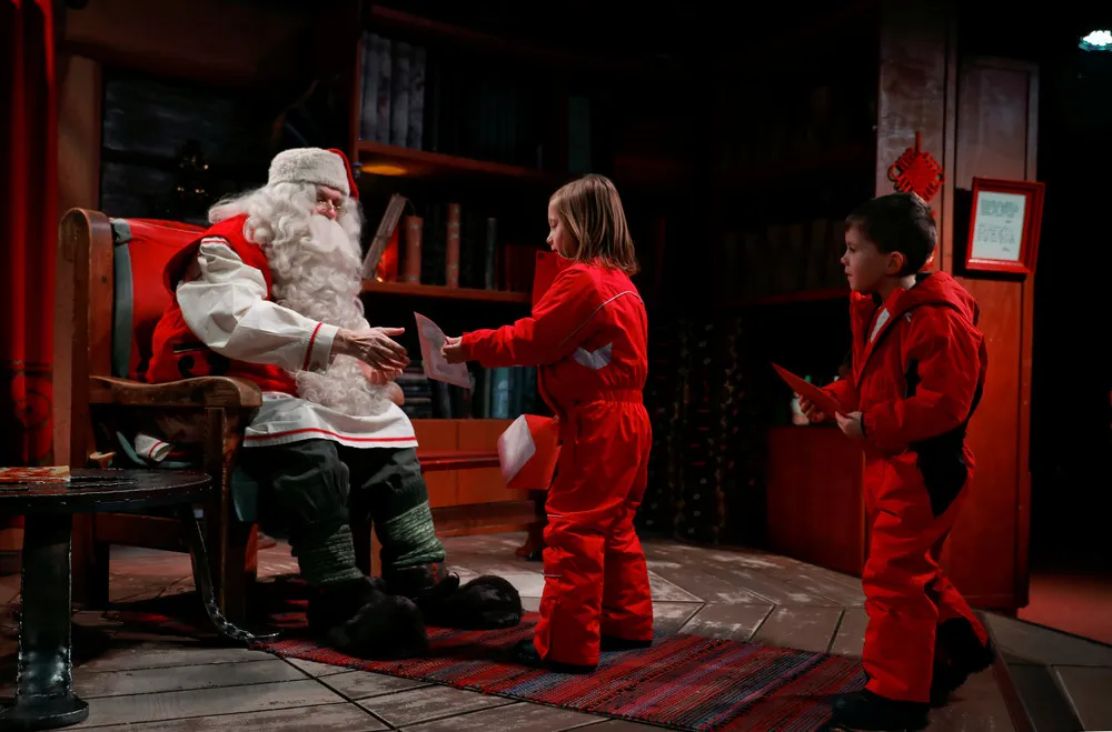 Visiting Santa in Lapland