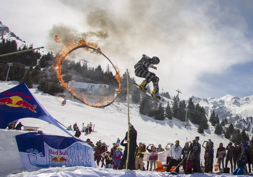 Red Bull Jump and Freeze Competition in Kazakhstan