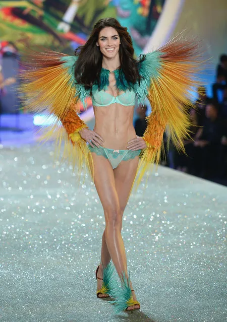 Model Hilary Rhoda walks the runway at the 2013 Victoria's Secret Fashion Show at Lexington Avenue Armory on November 13, 2013 in New York City.  (Photo by Dimitrios Kambouris/Getty Images for Victoria's Secret)