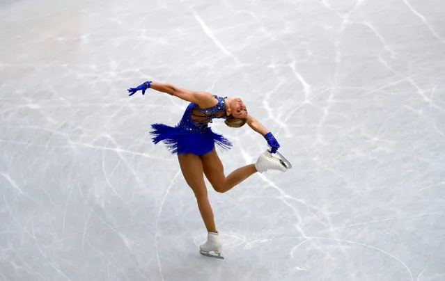 Denmark's Pernille Sorensen in action during the Ladies Short Program during day 1 of the ISU World Figure Skating Championships 2019 at Saitama Super Arena on March 20, 2019 in Saitama, Japan. (Photo by Issei Kato/Reuters)