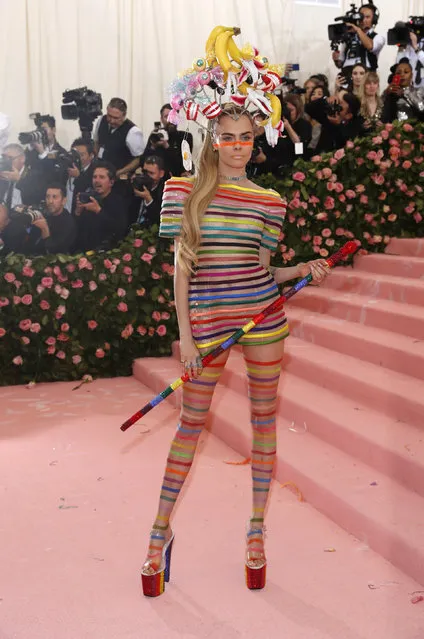 Cara Delevingne attends the 2019 Met Gala celebrating “Camp: Notes on Fashion” at the Metropolitan Museum of Art on May 06, 2019 in New York City. (Photo by Andrew Kelly/Reuters)