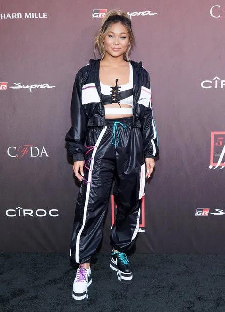 American snowboarder Chloe Kim attends Sports Illustrated Fashionable 50 at The Sunset Room on July 18, 2019 in Los Angeles, California. (Photo by Rachel Luna/WireImage)
