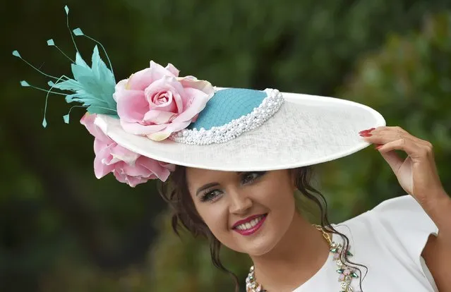 Britain Horse Racing, Royal Ascot, Ascot Racecourse on June 16, 2016. Ladies Day Racegoer wears hat. (Photo by Toby Melville/Reuters)