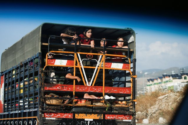 People in heavy traffic drive north from Lebanon's southern coastal city Sidon as some of them flee Israeli bombardment, amid ongoing cross-border hostilities between Hezbollah and Israeli forces, in Lebanon on September 23, 2024. (Photo by Amr Abdallah Dalsh/Reuters)