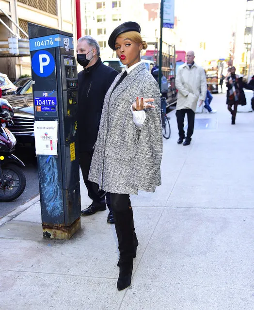 American singer, rapper and actress Janelle Monae is seen on December 14, 2022 in New York City.  (Photo by Raymond Hall/GC Images)