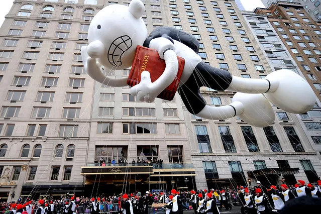 The Diary of a Wimpy Kid Float  is flown at the 88th Annual Macy's Thanksgiving Day on November 27, 2014 in New York City. (Photo by Brad Barket/Getty Images)