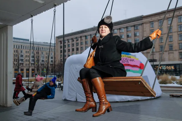 Natalia Dementieva, 44, an accountant who is currently unemployed and supporter of presidential candidate Ksenia Sobchak, poses for a picture in Moscow, Russia, January 14, 2018. “(Sobchak) speaks the truth, openly. She doesn’t lie. She raises issues which are taboo under our government. The next generation to rule this country were born between 1982 and 1987. There’s a lot of them and they don’t remember what it was like in the Soviet Union. So they’re less afraid”. Sobchak is expected to garner 2 percent of the vote, according to a March 9 poll by the state-run Russian Public Opinion Research Centre. (Photo by Maxim Shemetov/Reuters)